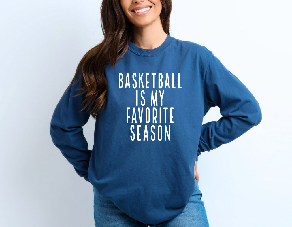 Basketball is my favourite season long sleeve t shirt