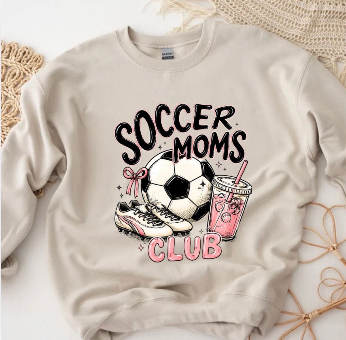 Soccer moms club sweatshirt