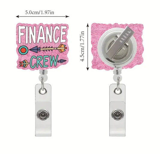 Finance crew Badge reel