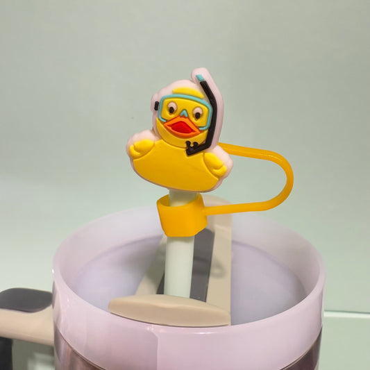 Duck straw topper