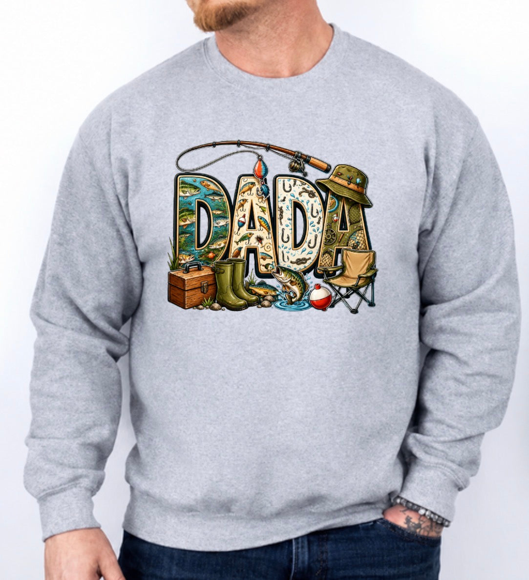 Dada fishing sweatshirt