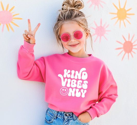 Kind vibes only youth sweatshirt