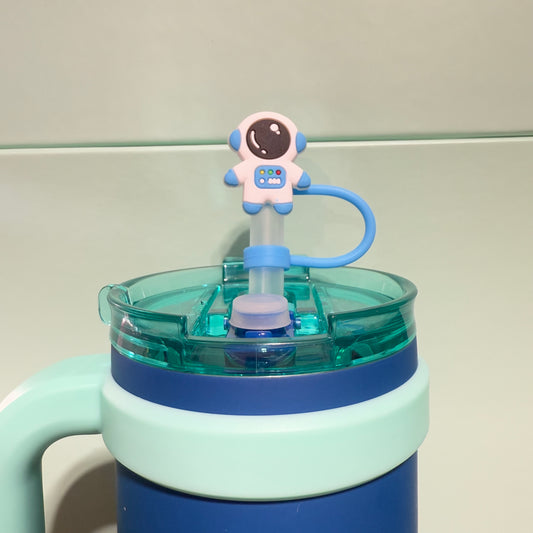 Astronaut straw topper