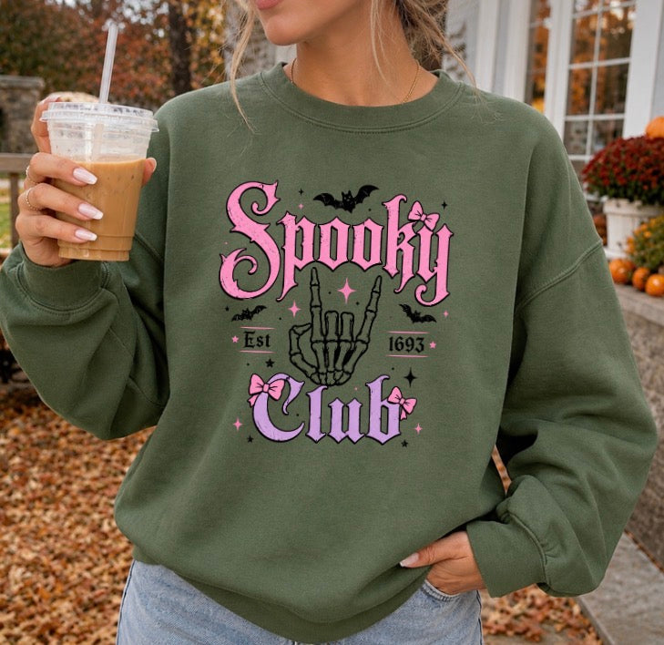 Spooky club tee/sweatshirt