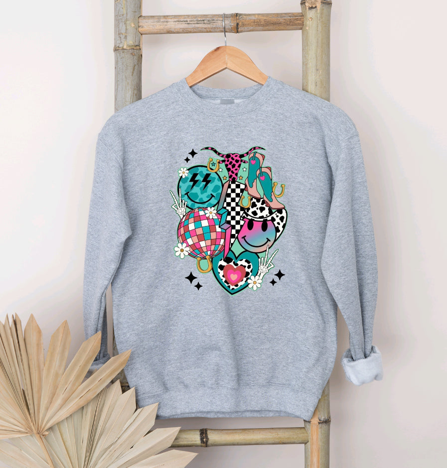 Retro western vibes sweatshirt