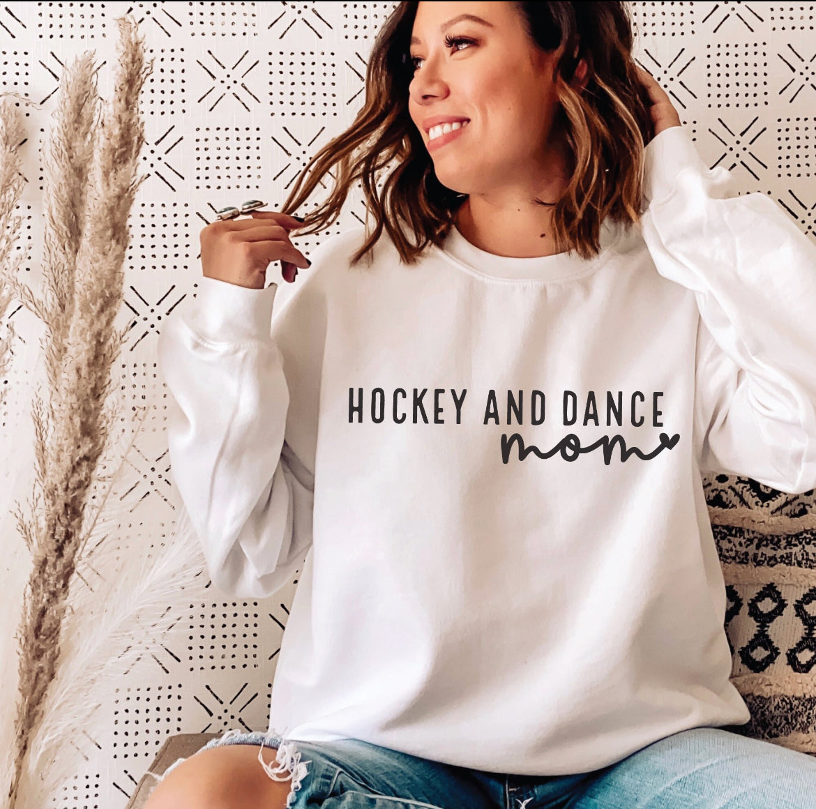 Hockey and dance mom sweatshirt