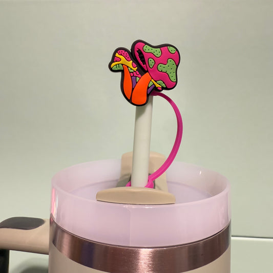 Mushroom straw topper