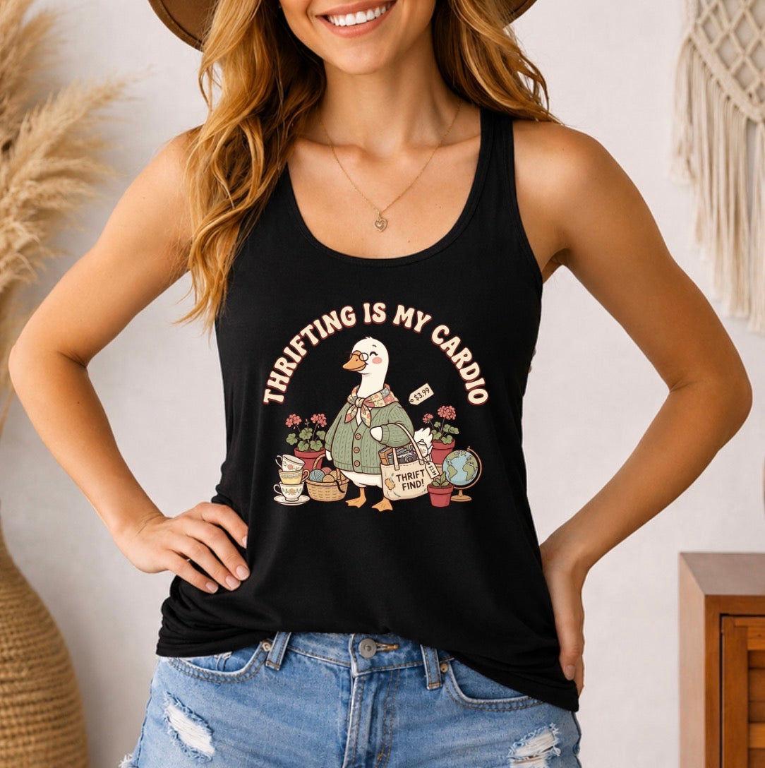 Thrifting is my cardio tank top