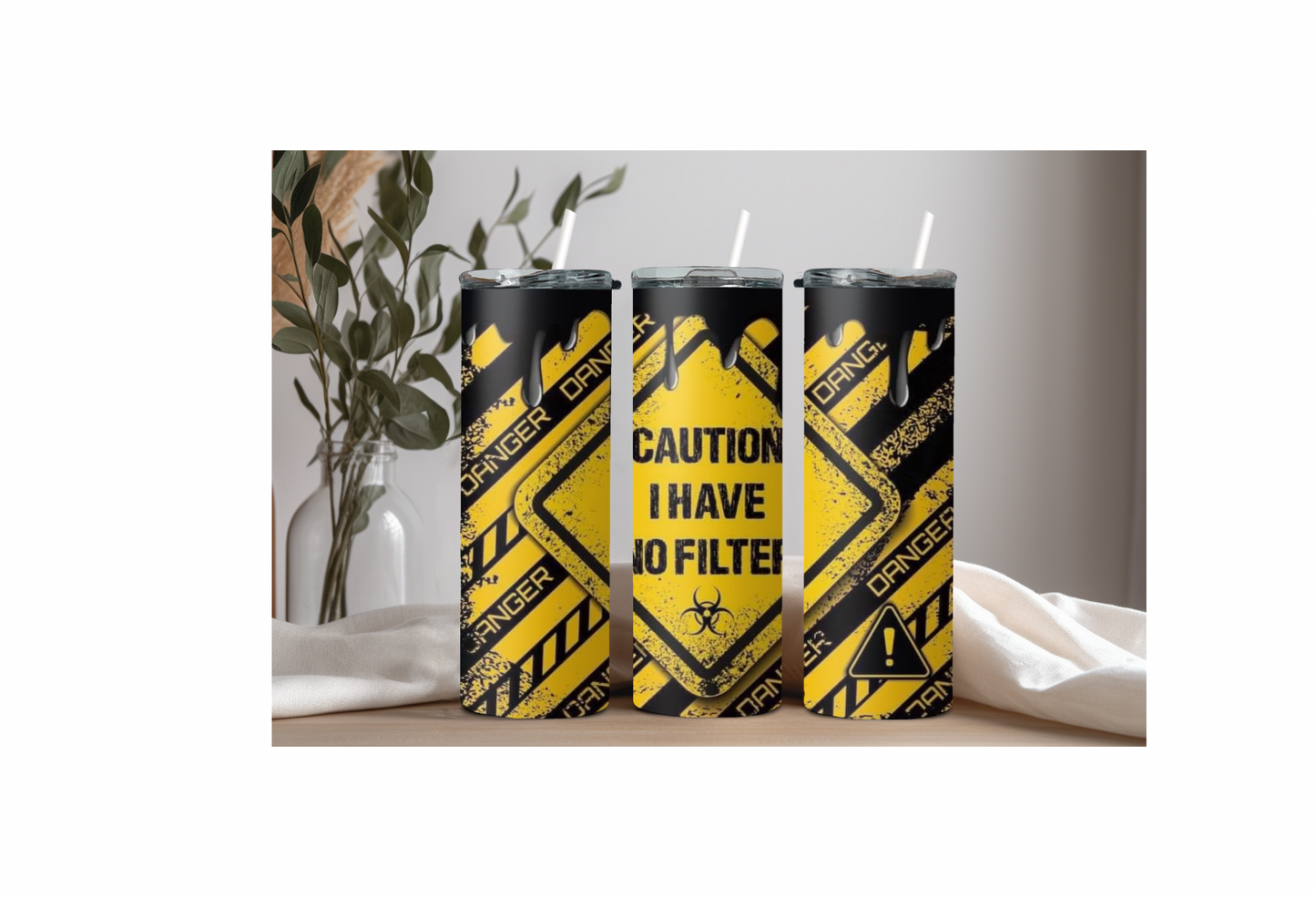 Caution I have no filter tumbler