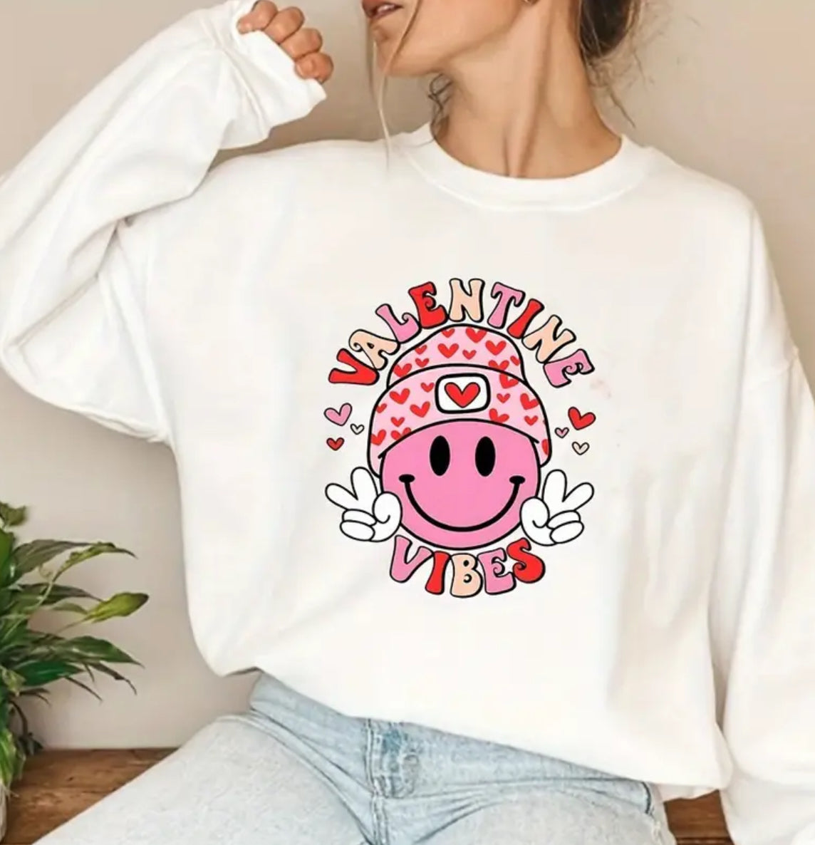 Valentine vibes sweatshirt