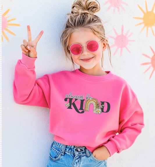 Be kind youth sweatshirt
