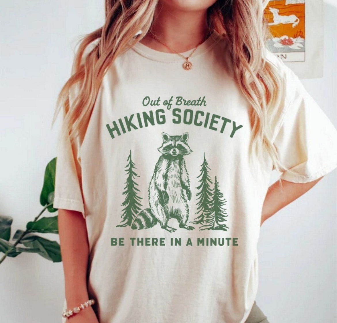 Out of breath hiking society tee