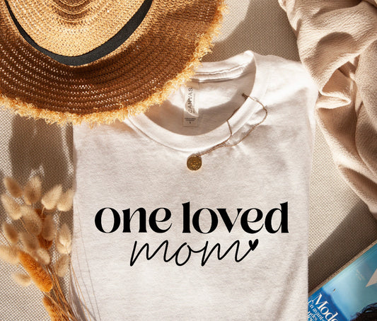 One loved mom tee