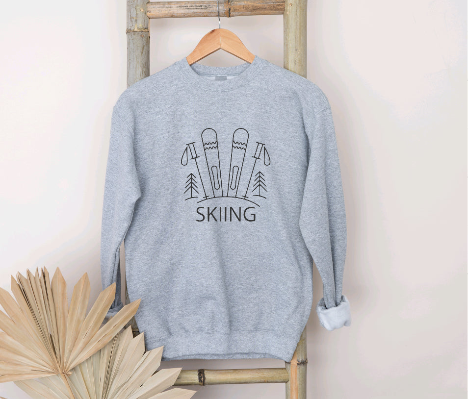 Skiing sweatshirt