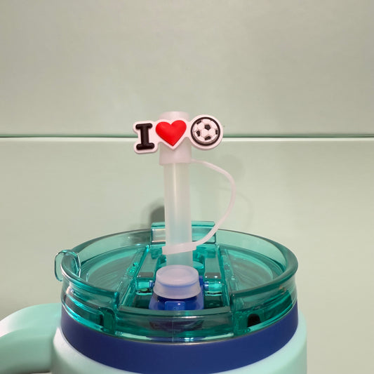 Soccer straw topper
