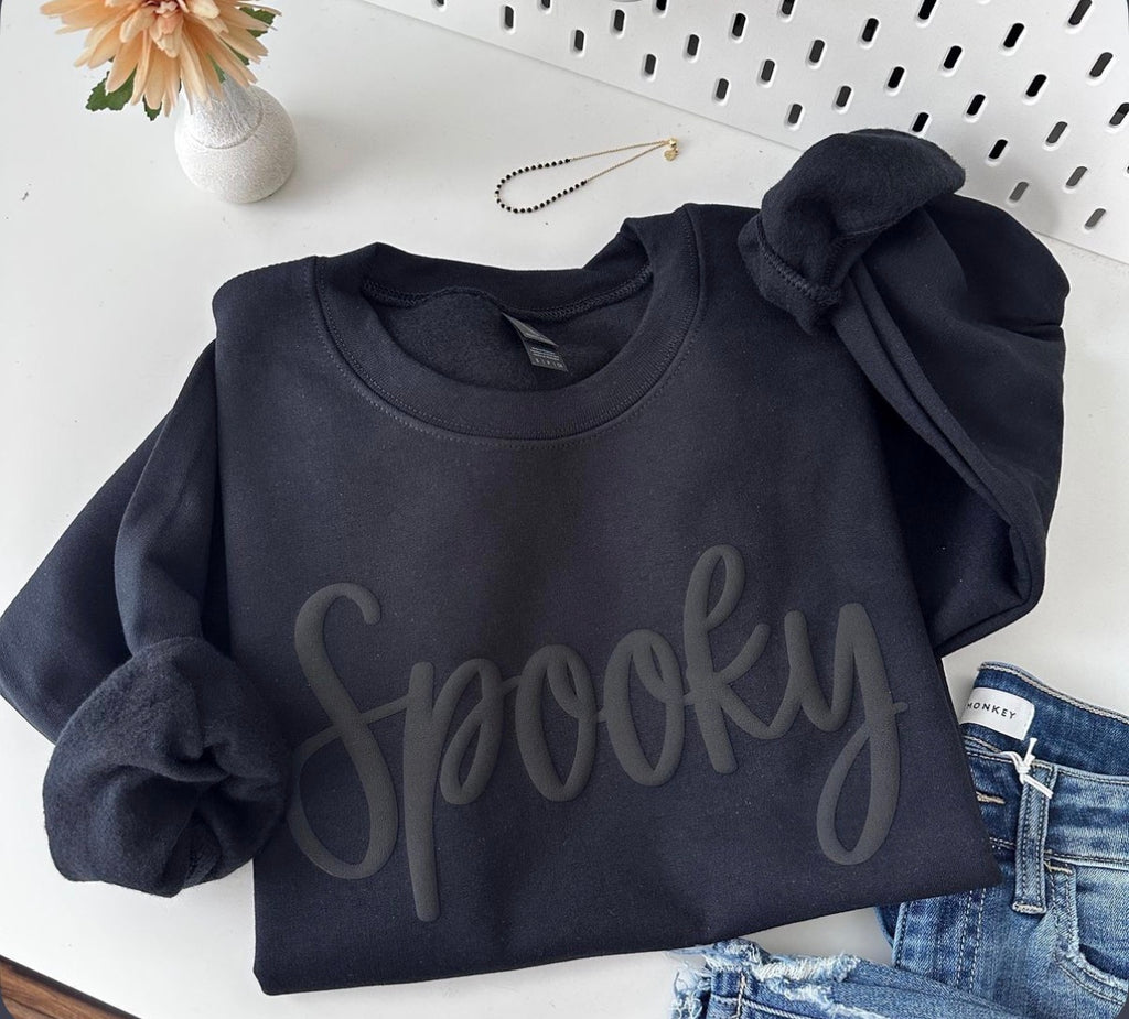 Spooky puff sweatshirt