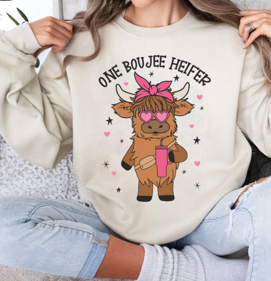 One boujee heifer sweatshirt