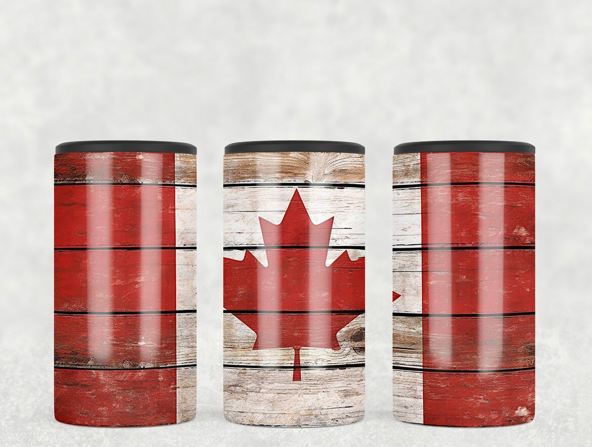 4in1 Canada flag can cooler