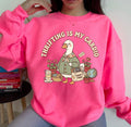 Thrifting is my cardio sweatshirt