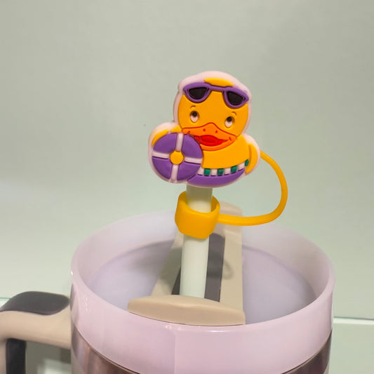 Duck straw topper