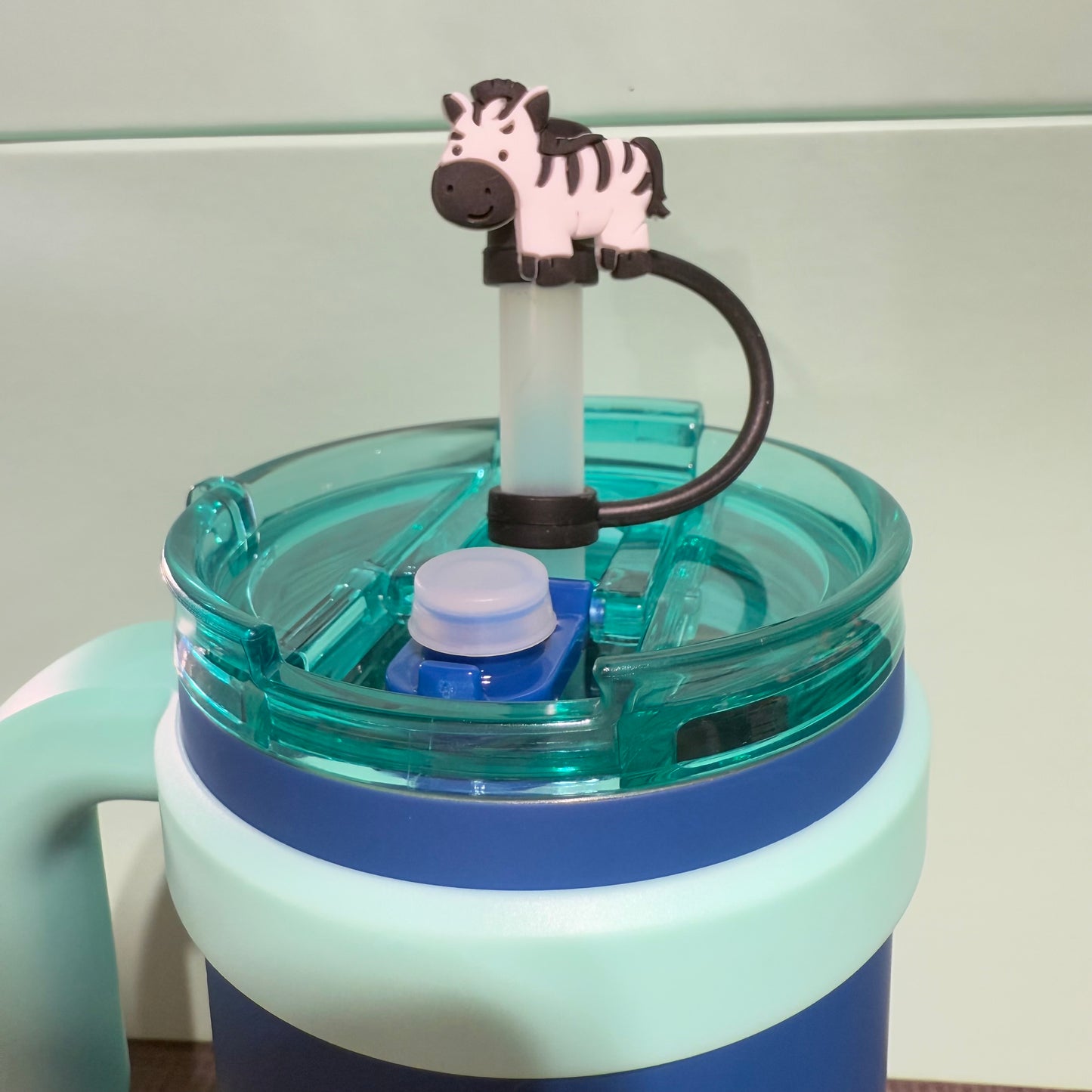 Zebra straw topper