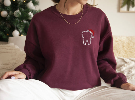 Tooth Christmas sweatshirt