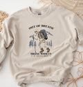 Out of breath hiking society sweatshirt