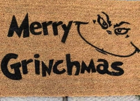 Merry Grinchmas doormat