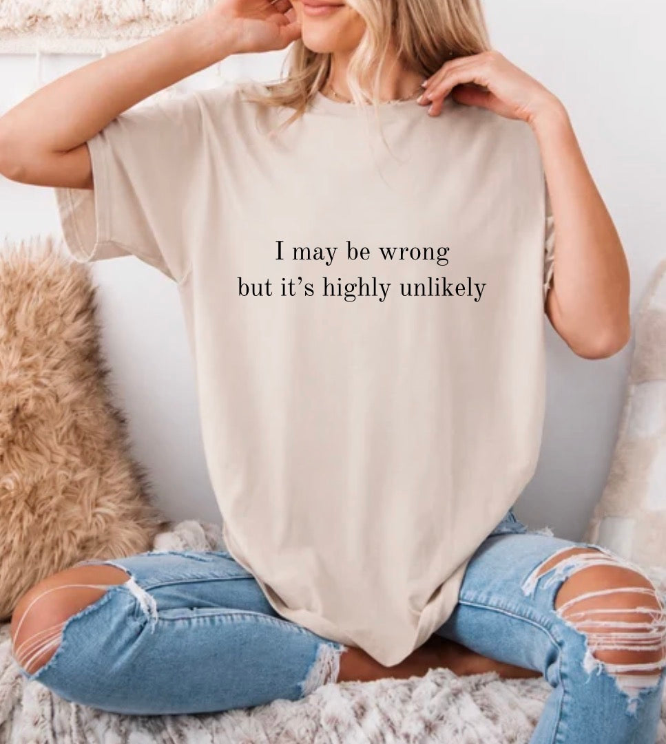 I may be wrong but it’s highly unlikely Tee