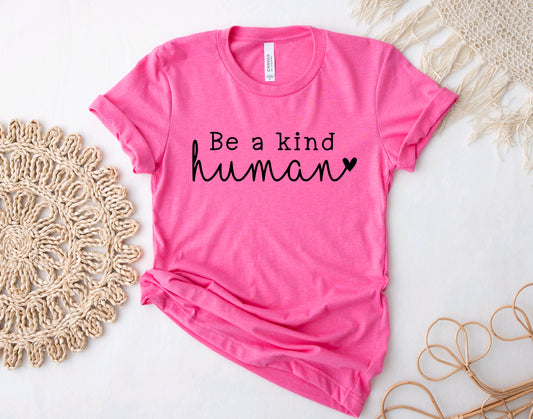 Adult Be a kind human tee