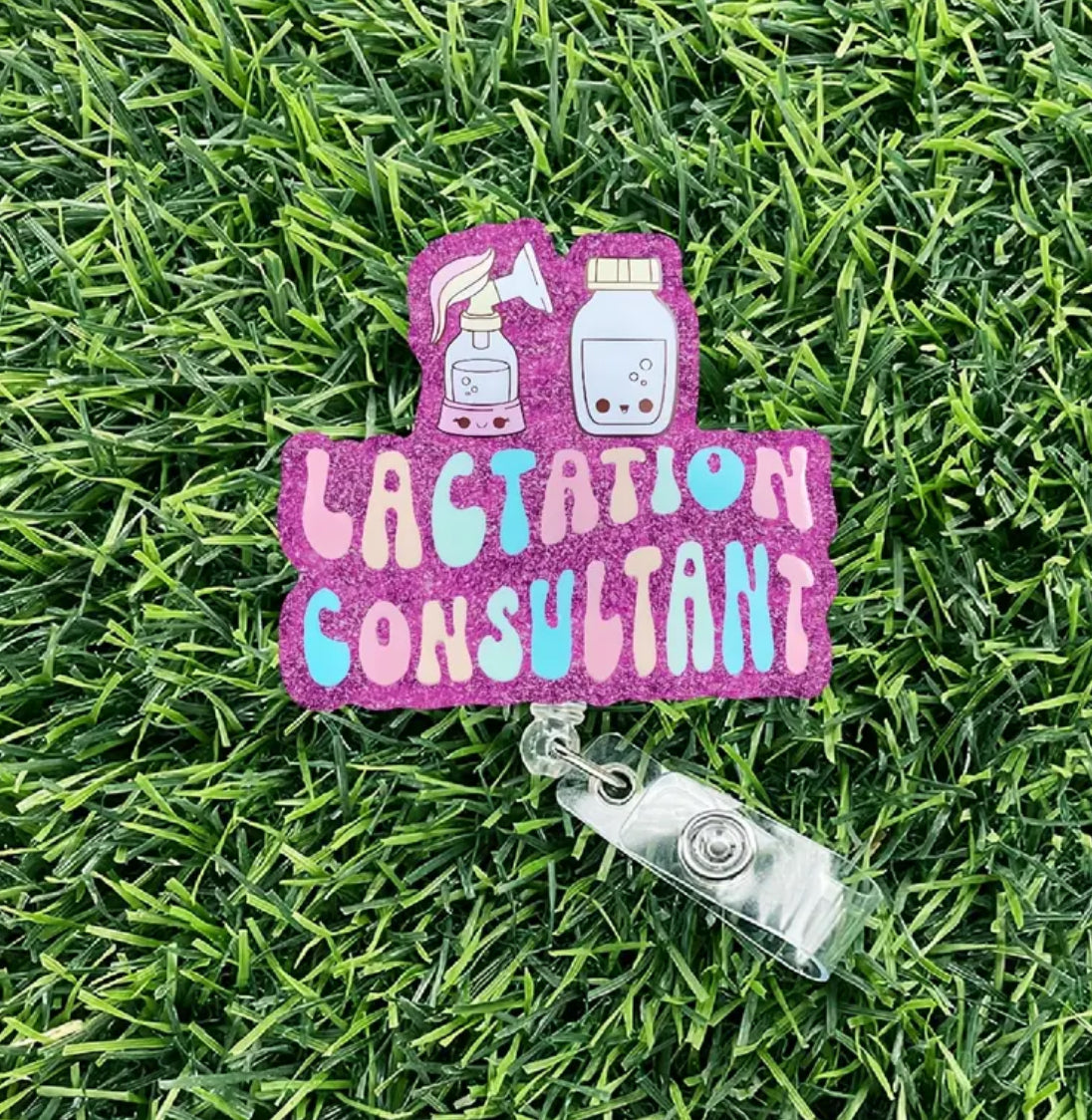 Lactation consultant Badge reel