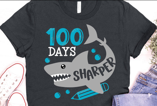 100 days of school tee adult and youth