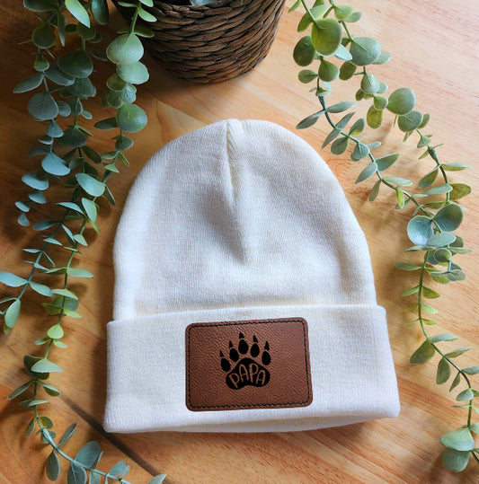 Papa bear paw beanie
