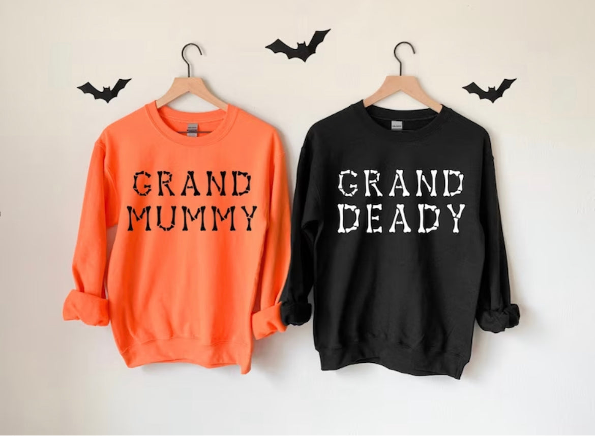 Grand mummy grand deady sweatshirt SET