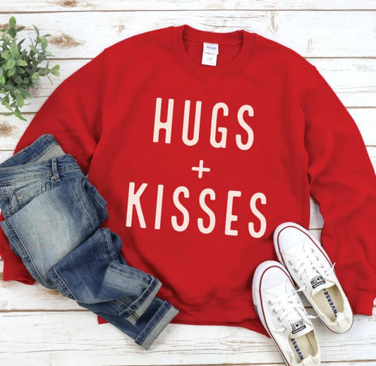 Hugs + kisses sweatshirt