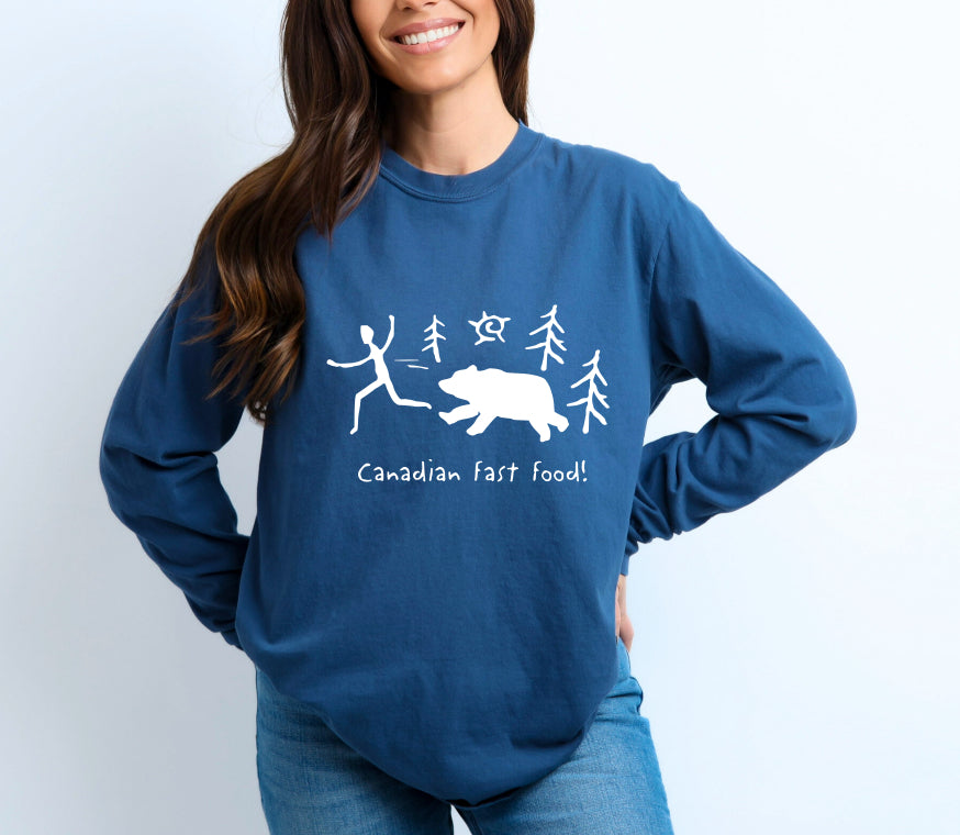 Canadian fast food long sleeve t shirt