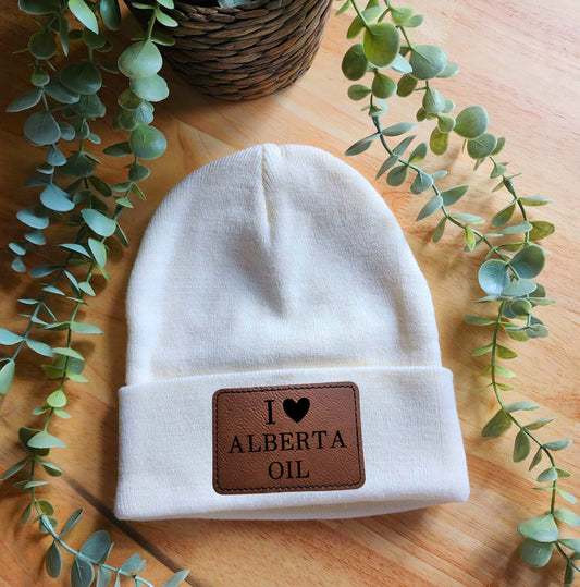 I love Alberta oil beanie