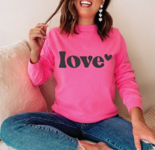 Love sweatshirt