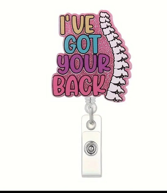 I’ve got your back Badge reels