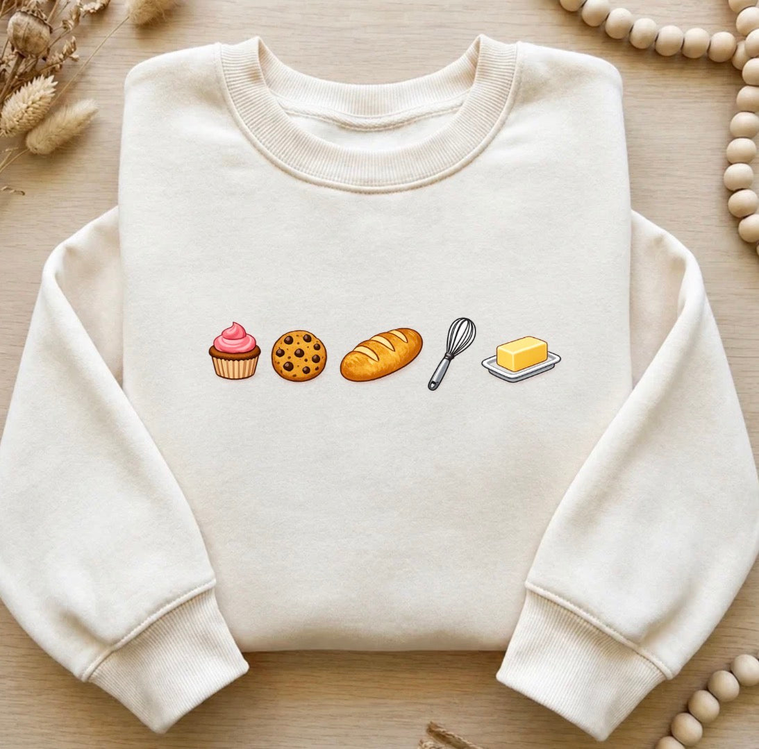 Baking sweatshirt