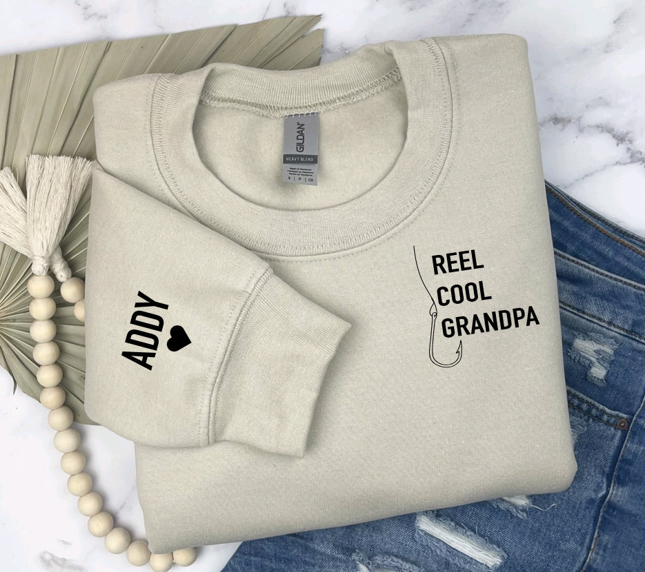 Reel cool grandpa sweatshirt