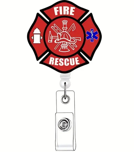 Fire rescue Badge reel
