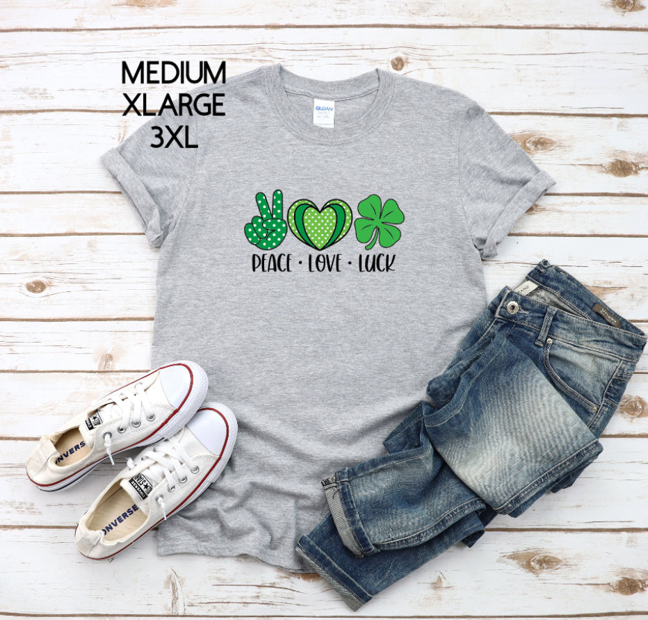 Peace love luck tees