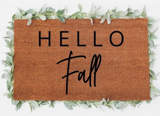 Hello fall doormat