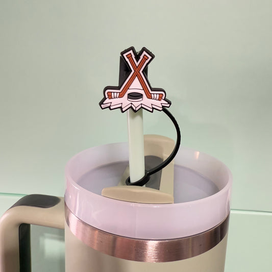 Hockey straw topper