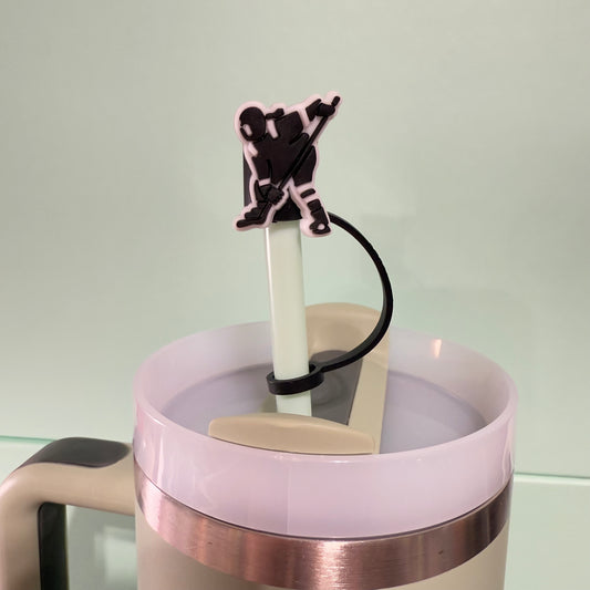 Hockey straw topper