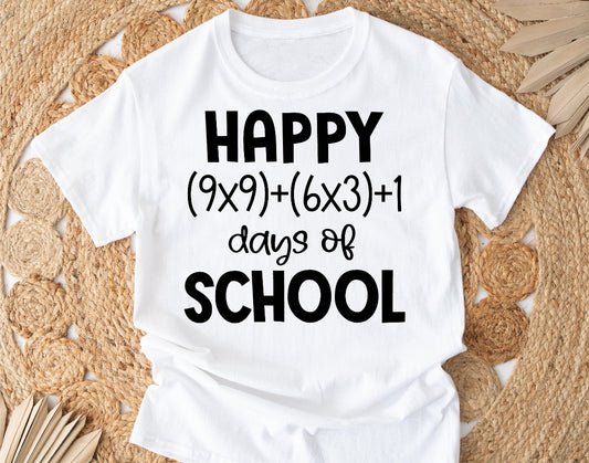 100 days of school tee adult and youth