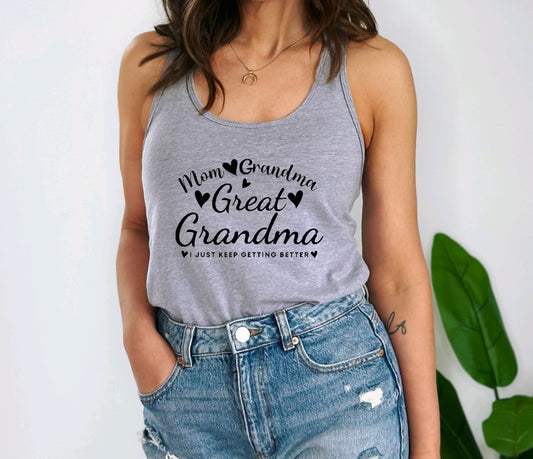 Great grandma tank top