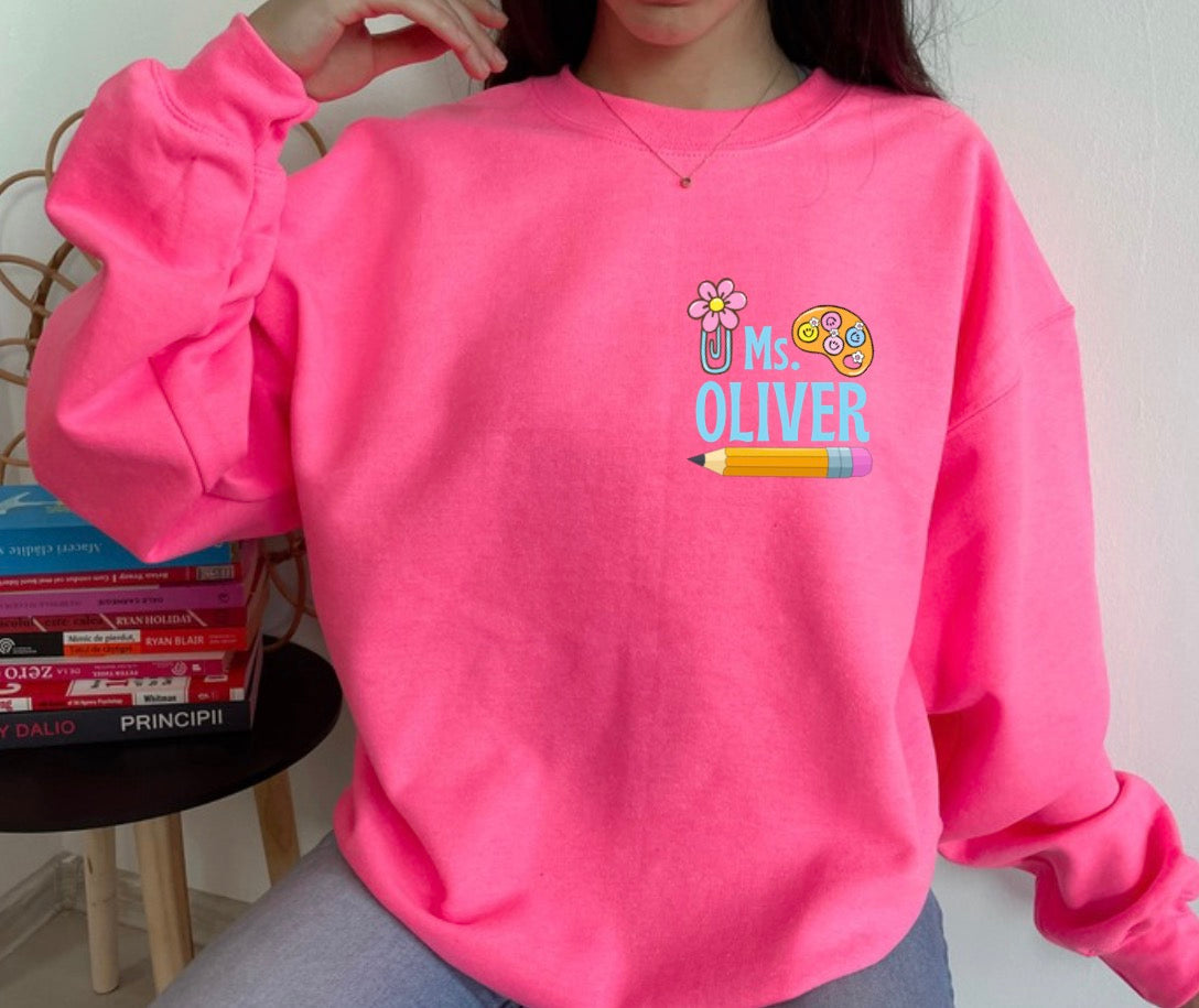 Custom teacher sweatshirt