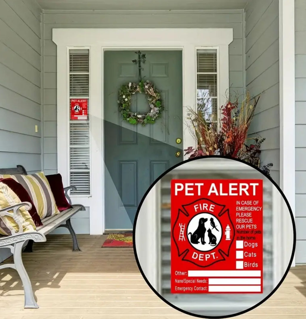 Pet alert sticker